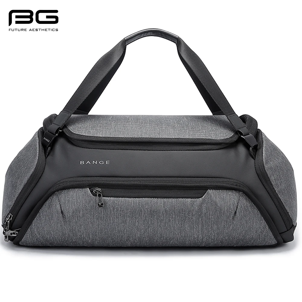 BANGE Gym Bags For Men and Women Waterproof and Moistureproof Dry and Wet Separation Travel suitcases Woman Travel Sports Bag