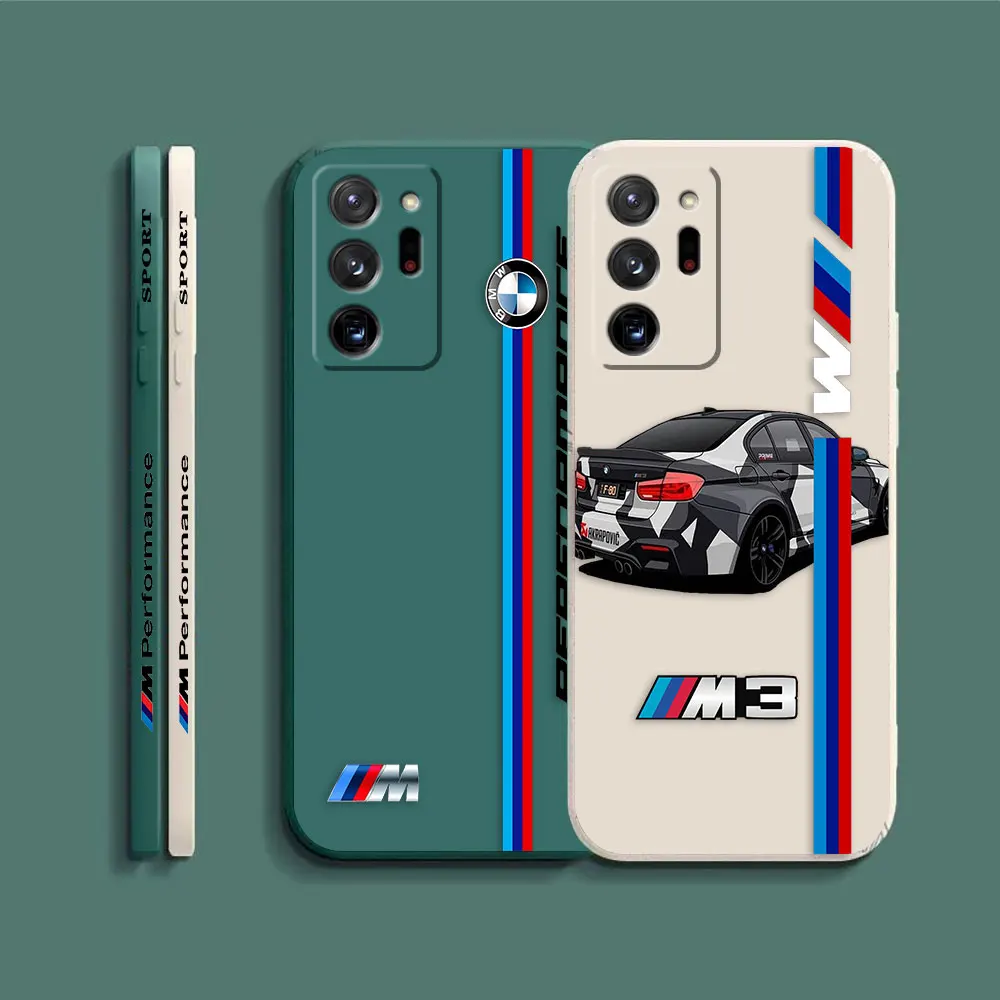 Case For Samsung Galaxy A90 A80 A70 A60 A50 A40 A30 A20S A20 Note 20 10 Pro Plus Lite Ultra 4G 5G Case  Luxury M3-BMW Sports Car