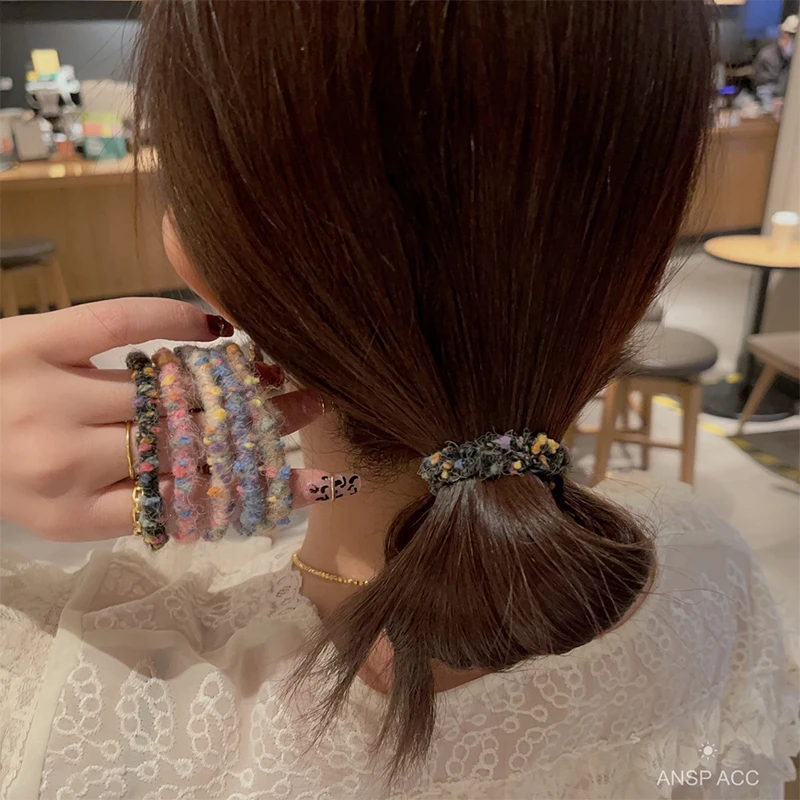 1 шт. Новые красочные резинки для волос женские модные корейские