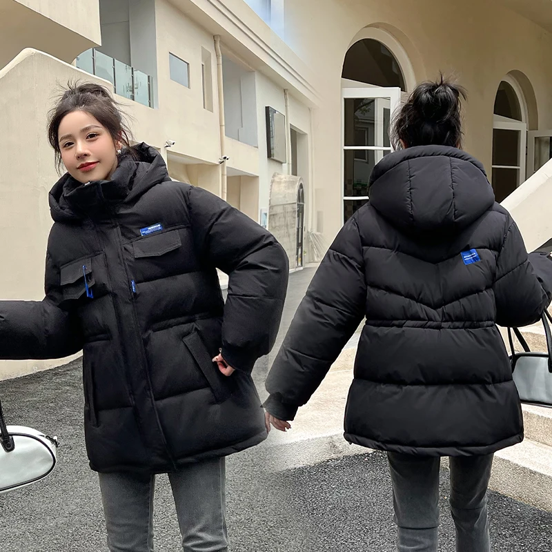 Women Winter Down Padded Jacket Women Hooded Parkas Coat 2022 Winter New Thick Warm Cotton Coat Jacket Female Outwear