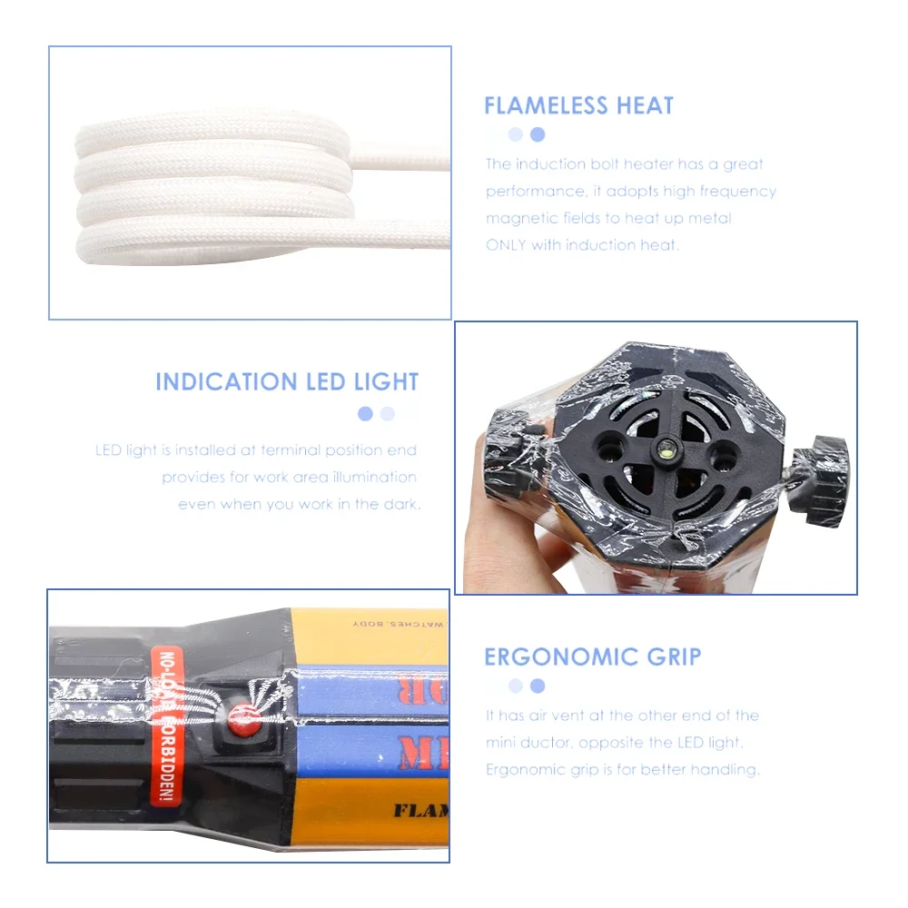Беспламенный индукционный нагреватель набор инструментов для снятия тепла с 8