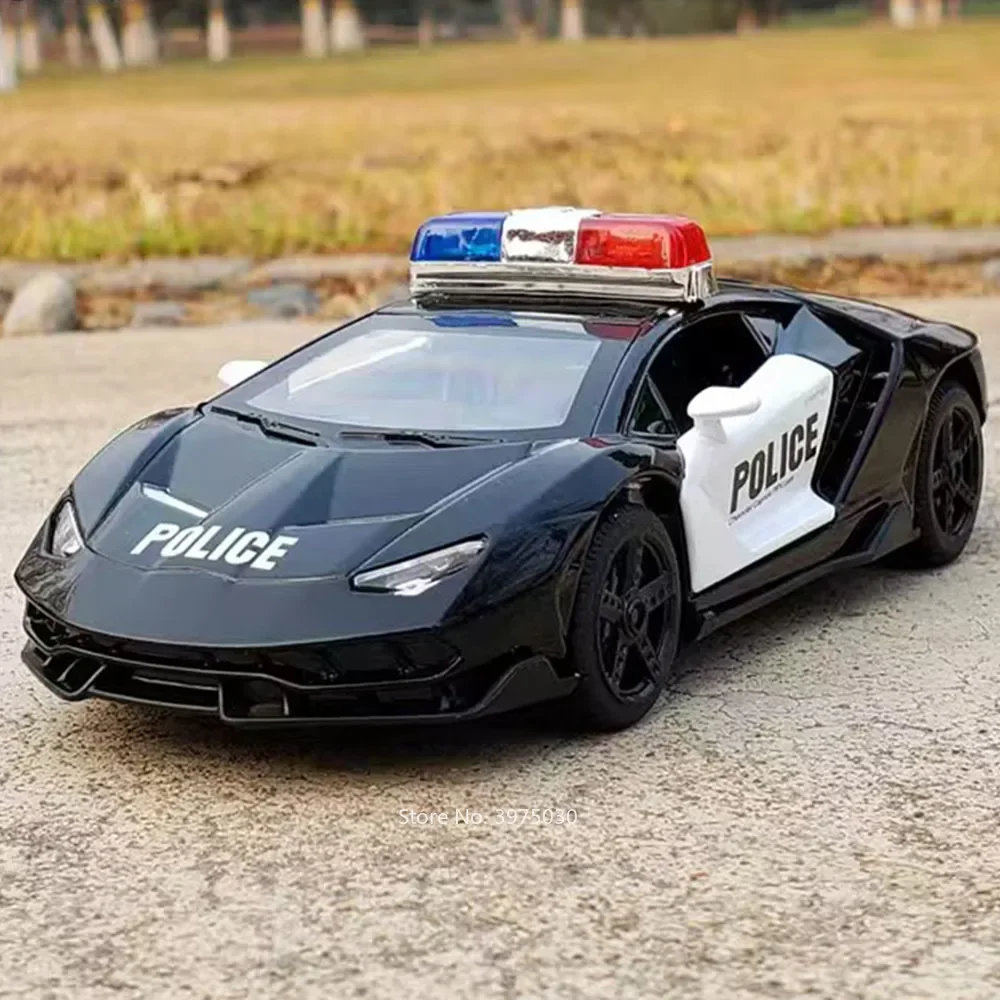 1:32 Литой под давлением сплав LP770-4 Модели полицейских машин Игрушки 3-дверные