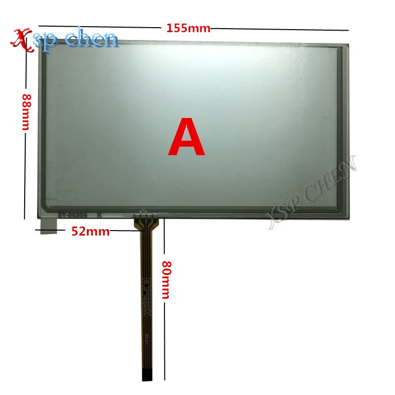 

6.2 inch 4 wire resistive touch screen HSD062IDW1 -A00, A01 ,A02 car DVD navigation screen 155*88 155mm * 88mm