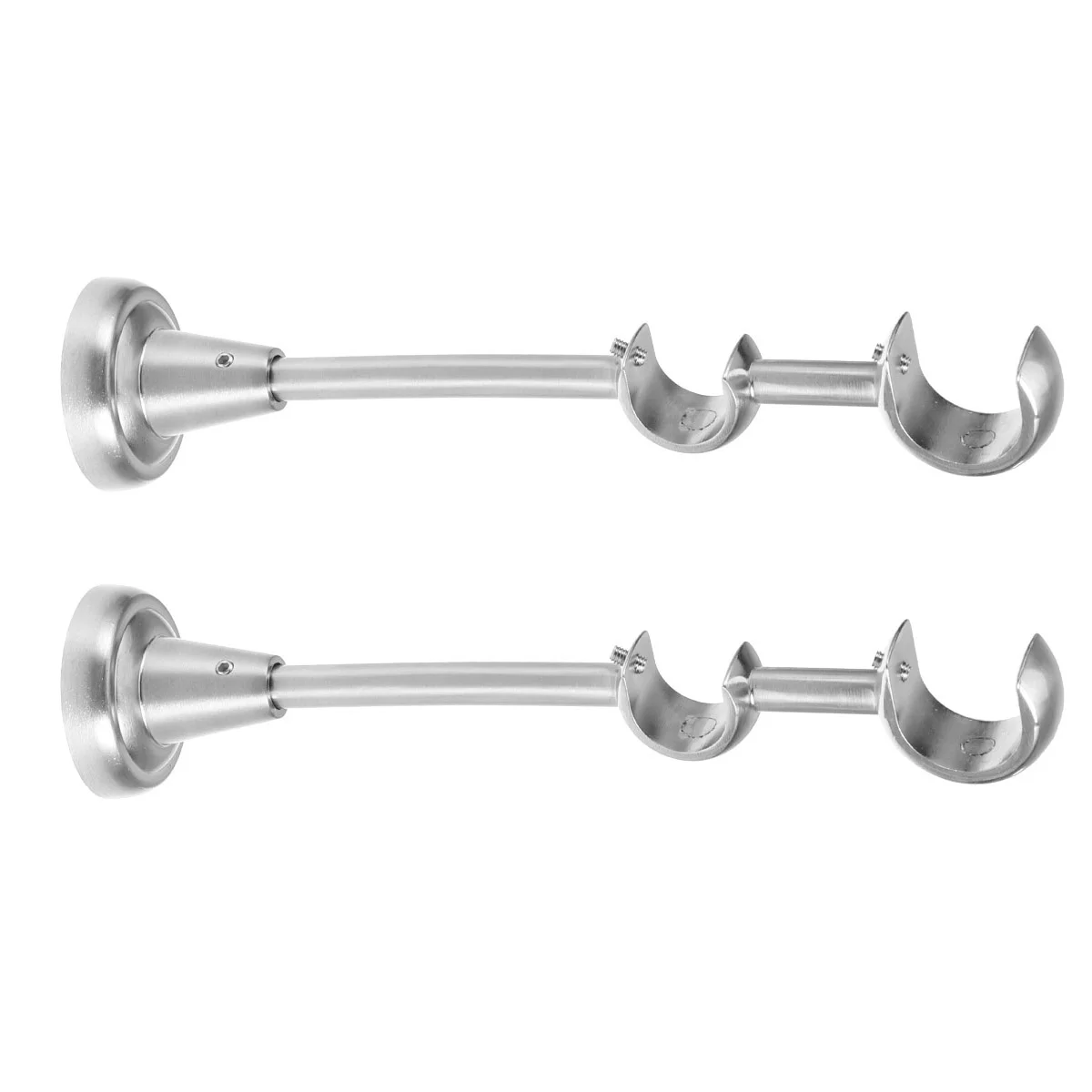 

Curtain Rod Rods Ceiling Mountdrilling Pocket Rustic Windows Shower Double Bracket Tension