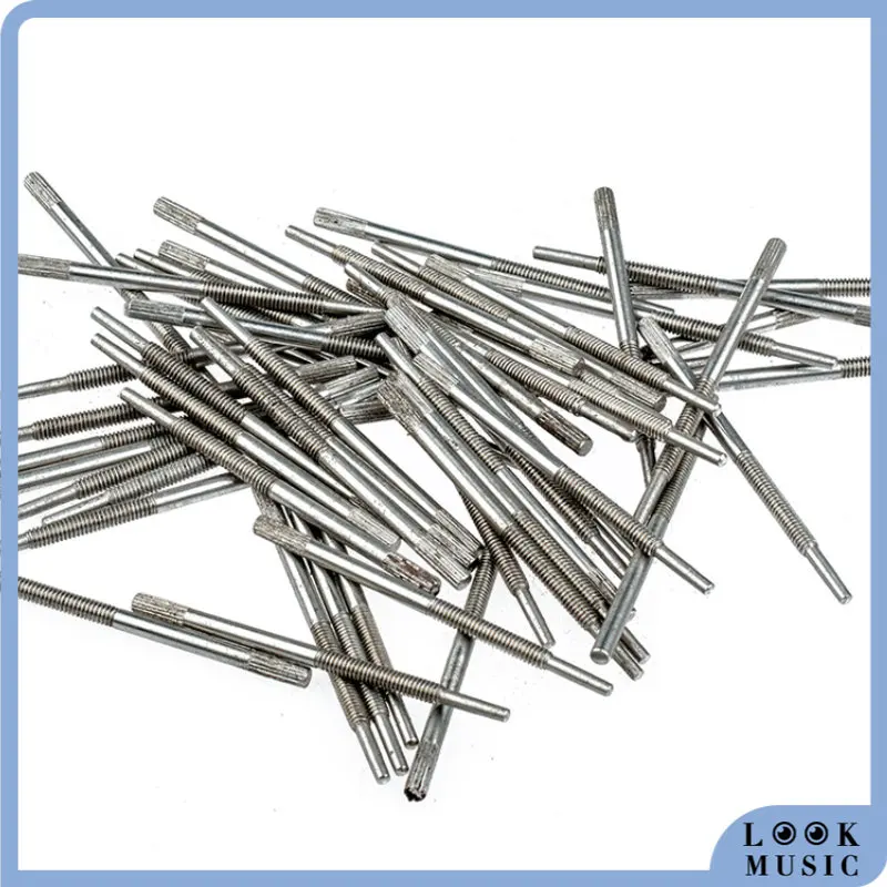 LOOK 50 Pcs Double Bass Bow Screws Steel Standard Thread Double Bass Bow Frog Screws Bow Parts