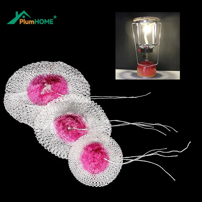 

10pcs Durable Mesh Camping Lamp Pressure Lamp Mantles Spare Parts 65mm/85mm/100mm Gas Lantern Mantles Kerosene Gas Lamp Cover
