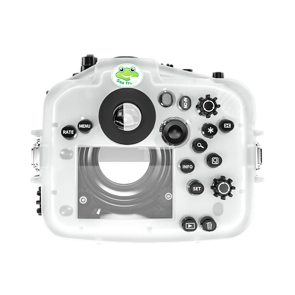 Фото Seafrogs Professional 40-метровый корпус для подводной фотографии Quipments для дайвинга для Canon EOS R6 со стеклянным куполом «рыбий глаз» №4