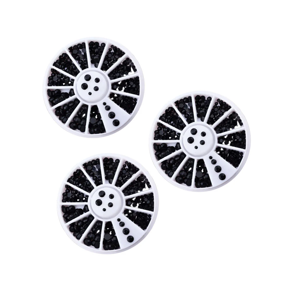 3 шт. 2 мм декоративная дрель для ногтей изысканная маникюрная с плоским дном и