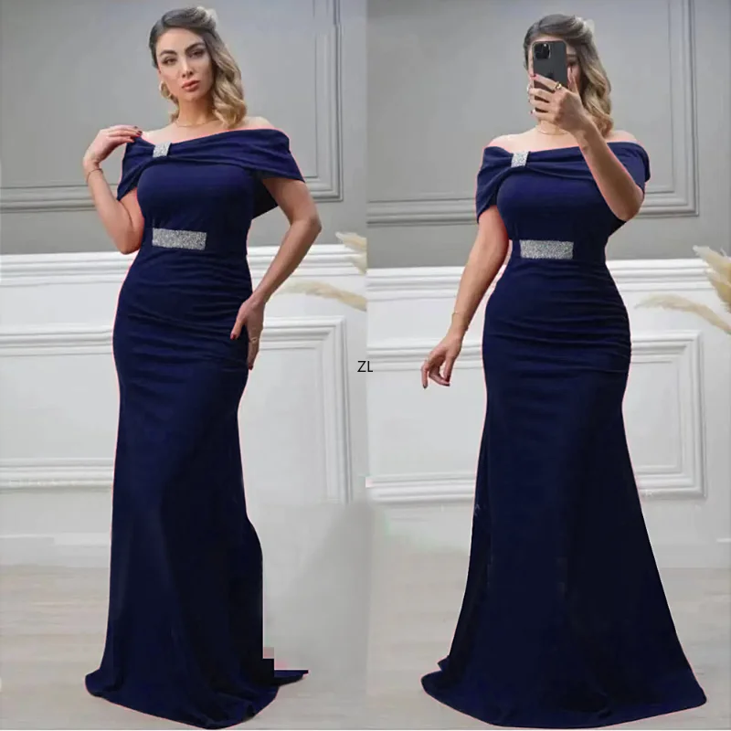 

African Off Shoulder Sexy Dress For Women 2023 Summer Robe Africaine Femme Party Evening Long Dresses Wedding Bridesmaid Gown