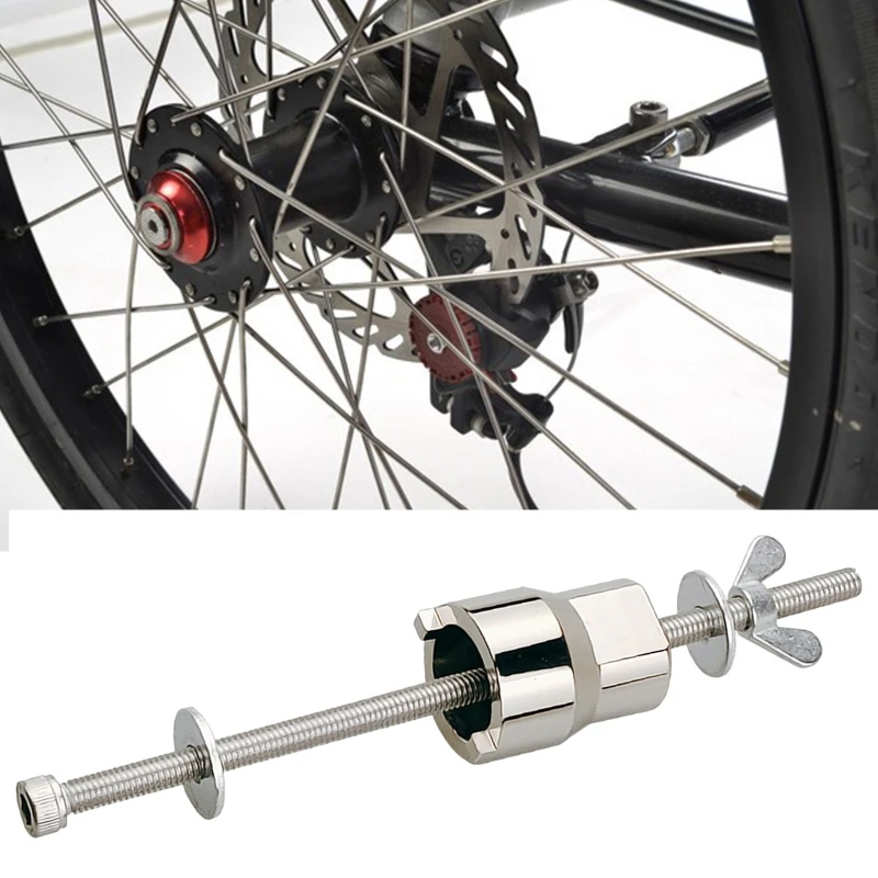 

Stainless Steel Bicycle Freehub Body Remover Bike Hubs Tower Base Install Disassemble Tool With Sleeve Flower Drum Removal Tools