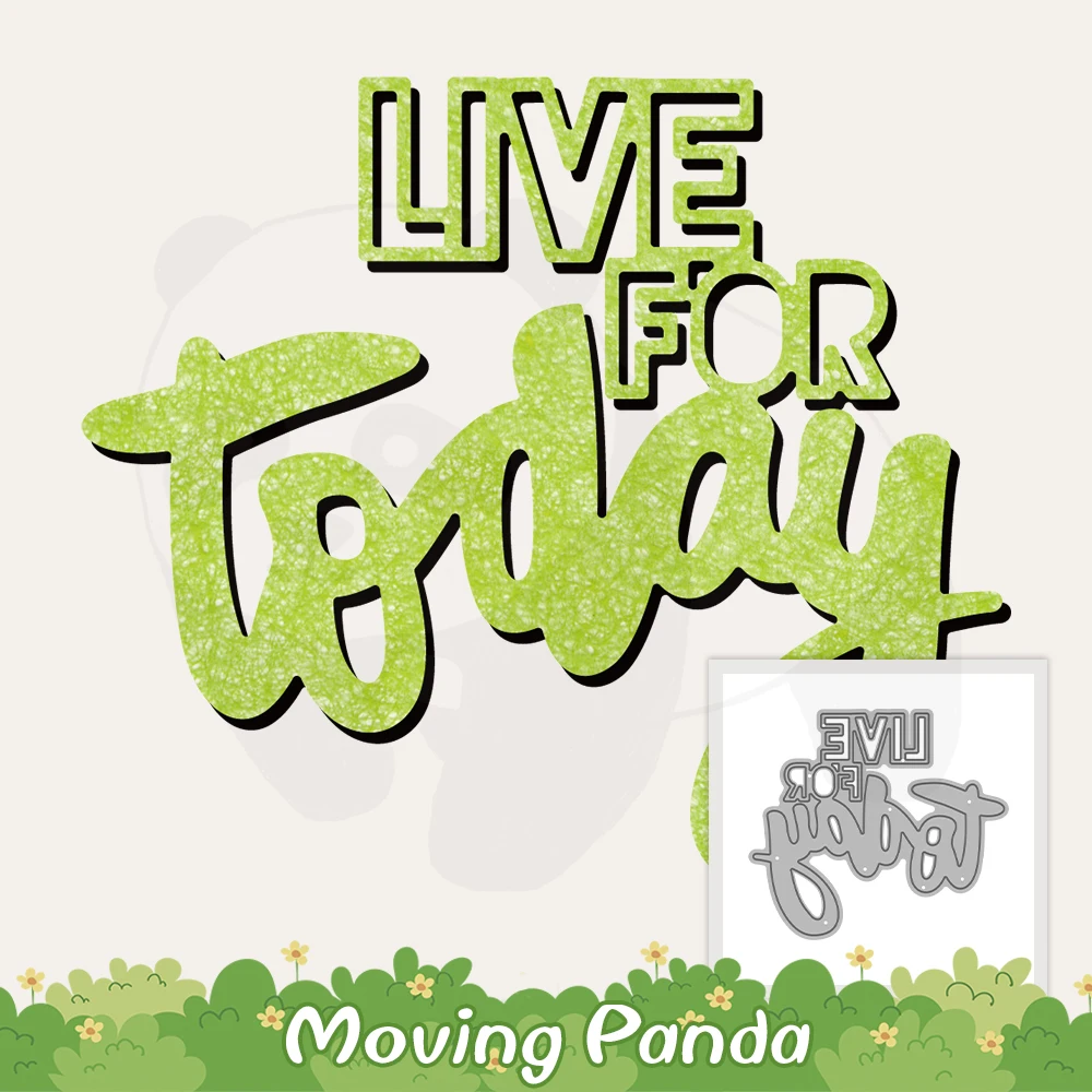 

Live For Today Inspiring Cutting Dies DIY Scrapbooking Supplies Metal Cut Dies Knife Mold For Card Making Paper Albums Decor