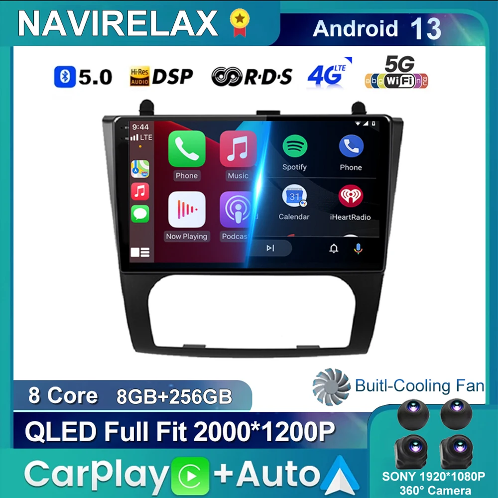 

Android 13, мультимедийный видеоплеер для Nissan Teana Altima, ручная навигация 2008-2012, SWC, стерео, радио, DSP, беспроводной BT, 2 Din