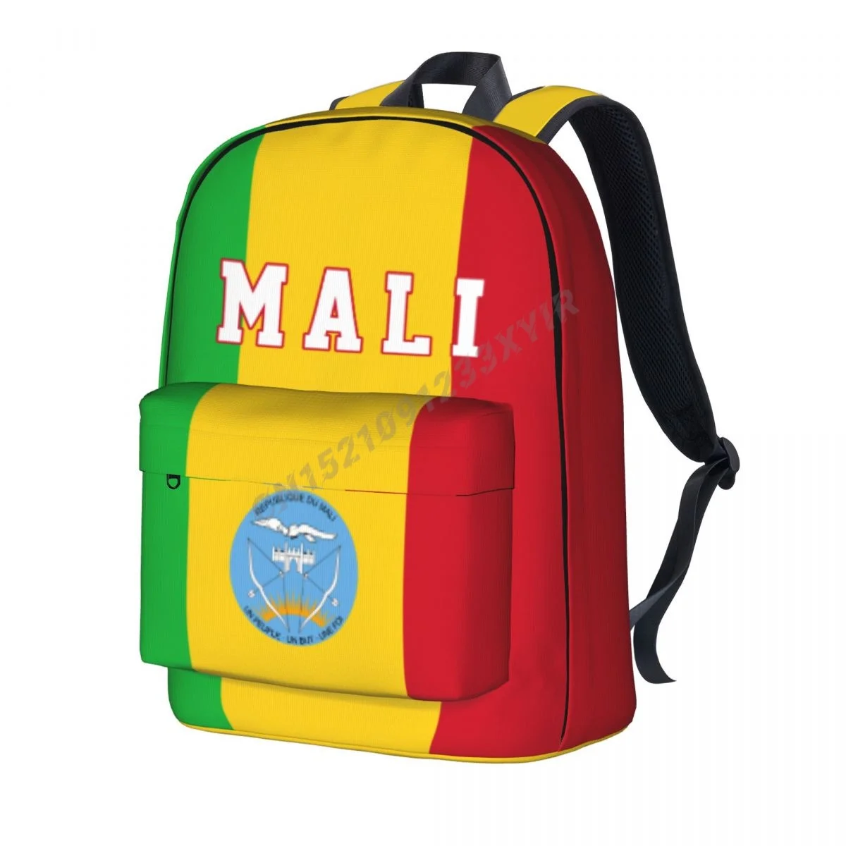 

Рюкзак унисекс с флагом Мали, школьный рюкзак с малийским стежком, сумка-мессенджер, чехол для ноутбука, дорожная сумка, подарок