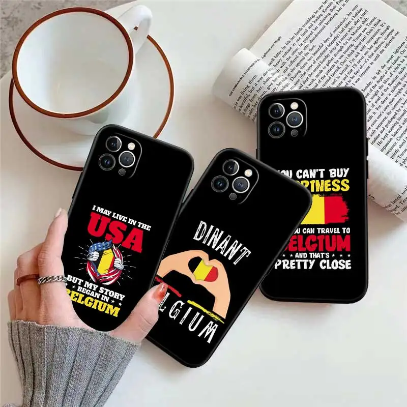 Фото Чехол для телефона с флагом Бельгии HY4 для Samsung Galaxy A11 A12 A13 A15 A52S A53 A55 A56 A70 A71 A72 A73 F06 F16 F56 S10 Plus S10e №5