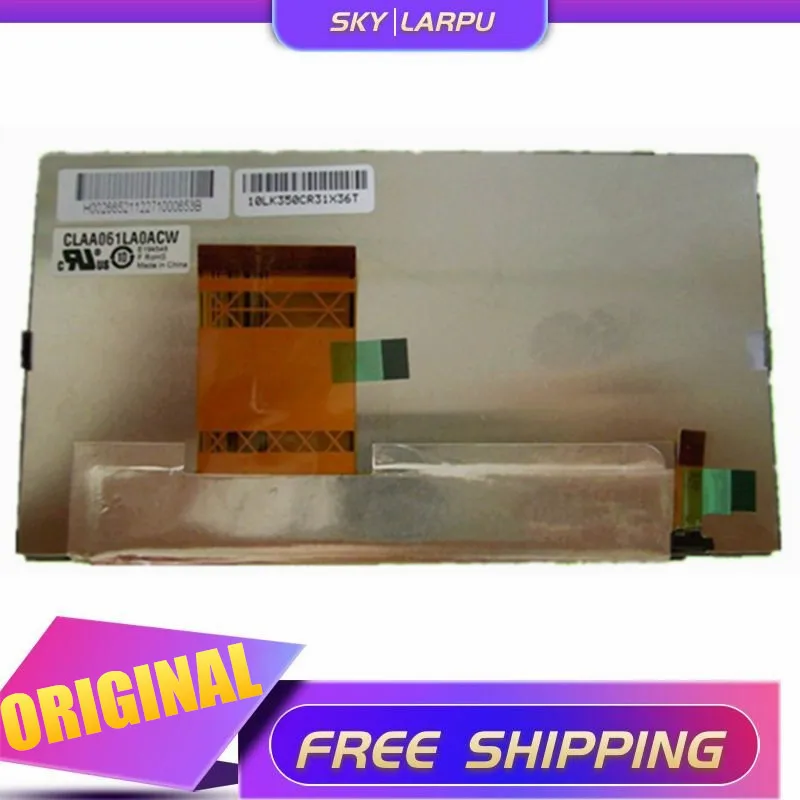 

6.1 Inch LCD Screen For CPT CLAA061LA0ACW 800*480 Car DVD on-board Display Panel Replacement (Without Touch)Free Shipping
