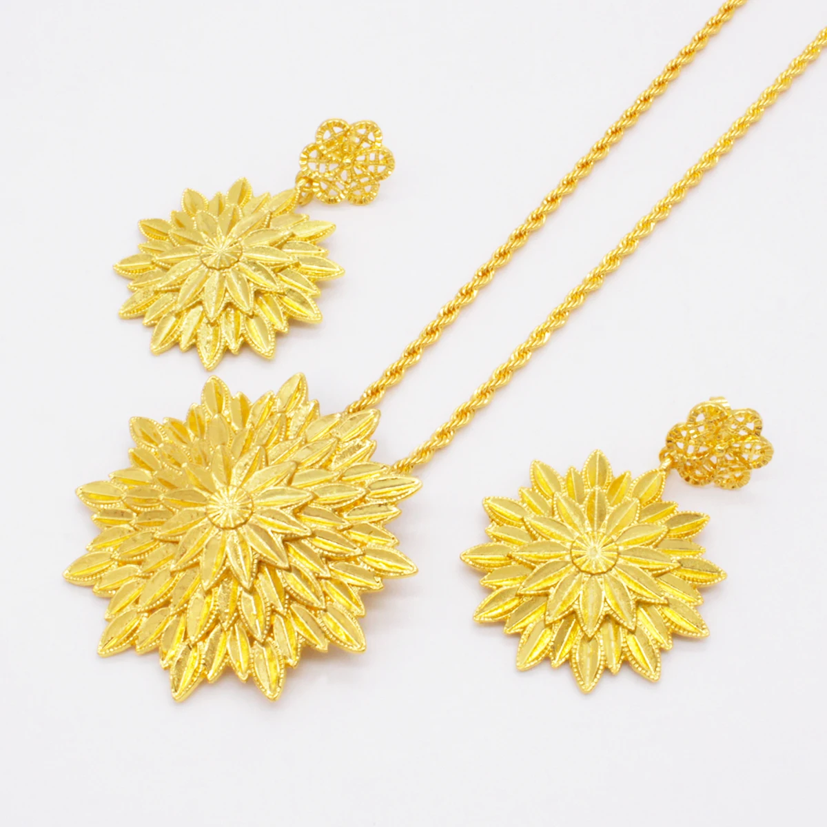 Роскошные элитные свадебные ювелирные украшения в эритрейском стиле для невесты