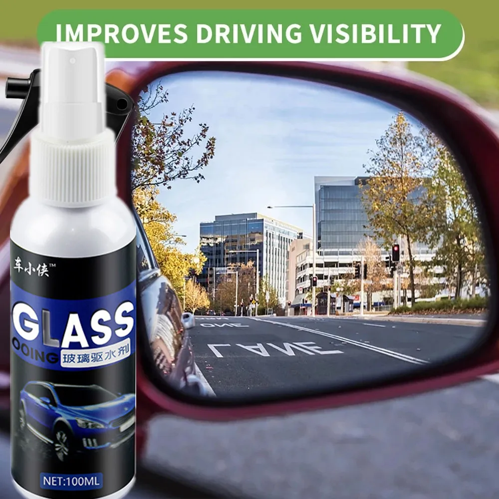 

Water Repellent Spray Anti Rain Coating For Car Glass Hydrophobic Anti-rain Liquid Windshield Mirror Mask Auto Chemical