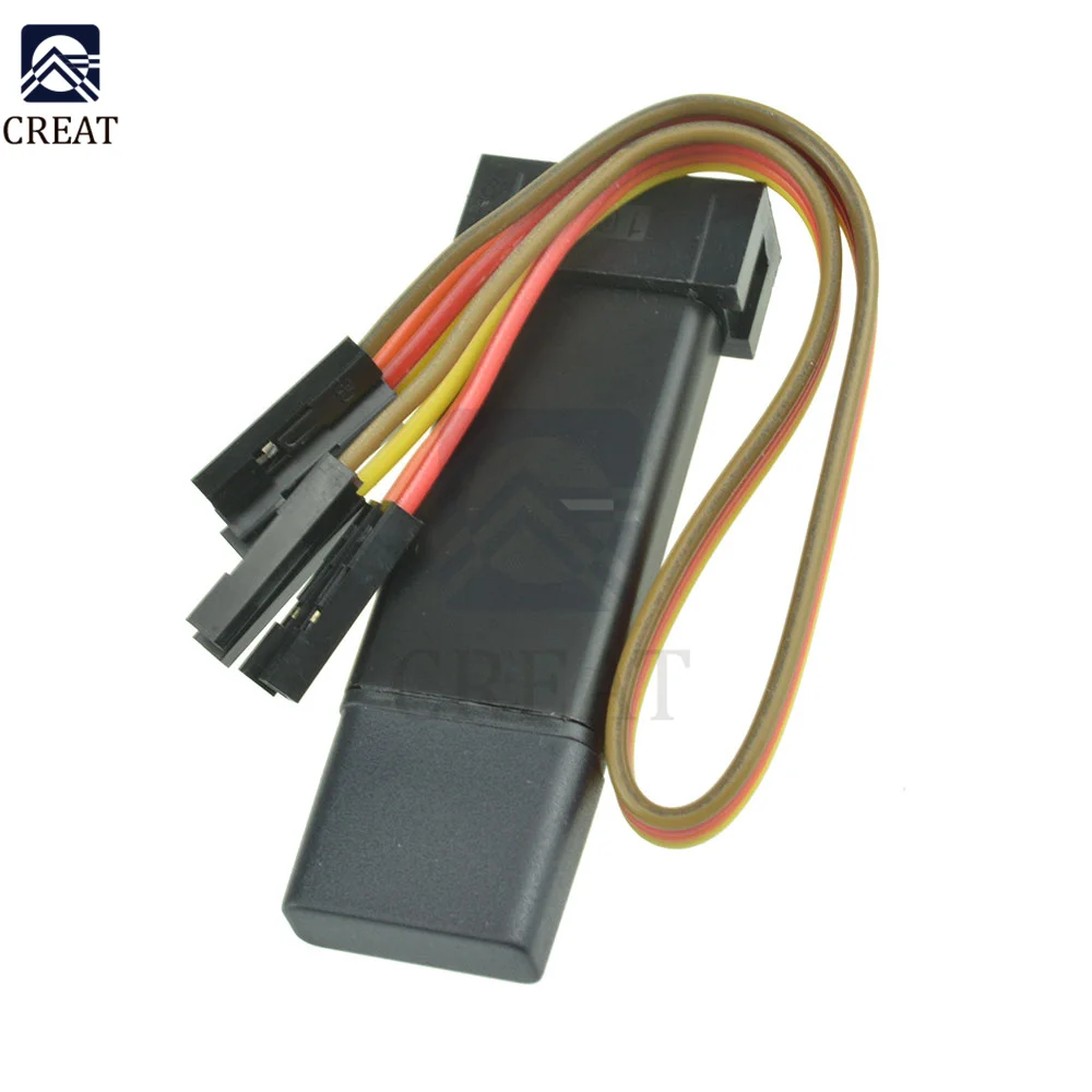 БЛОК ПРОГРАММИРОВАНИЯ оболочки ST-Link V2 Mini STM8 STM32 Эмулятор загрузчика с кабелем DuPont