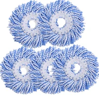 5pcslot household sponge fiber mop head refill replacement home cleaning tool microfiber floor mop head 360 spin cleaning pad