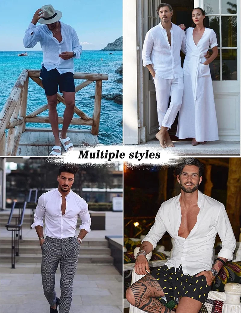 Men's 2 Piece Outfit Casual Short Sleeve Button Down Shirt Beach Summer Loose Shorts Sets