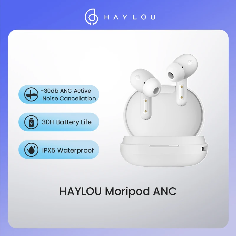 TWS-наушники HAYLOU MoriPods ANC с поддержкой Bluetooth