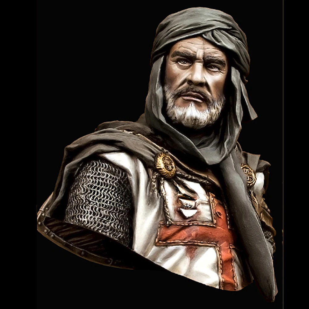 110 РЫЧКА TEMPLAR IN JERUSALEM, фигурка-бюст из смолы, GK, историческая тема, комплект в разобранном и неокрашенном виде (art.: 3920cd04ca2ad) - 3920cd04ca2ad