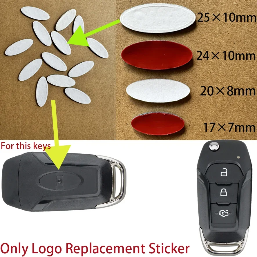 25*10 мм DIY эмблема логотип сменная наклейка для Ford корпус дистанционного ключа Escort