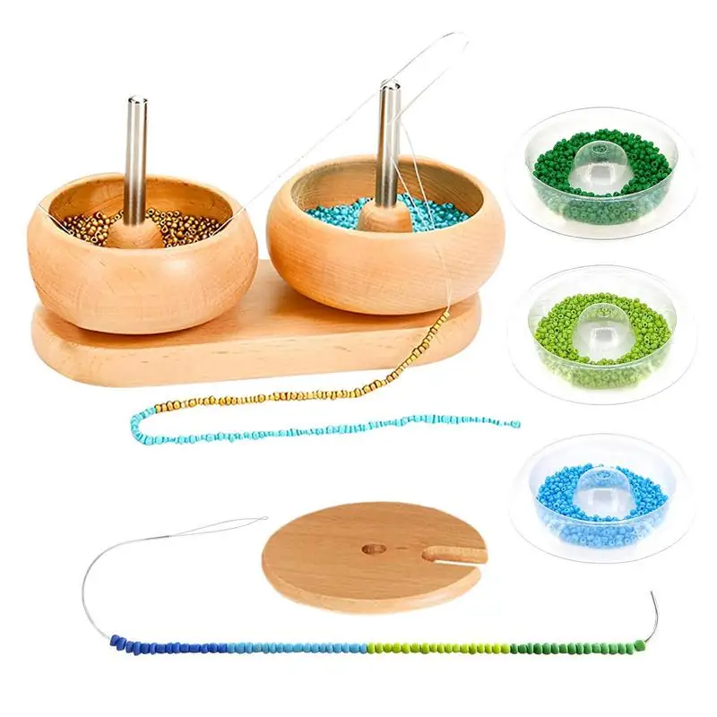 

Bead Spinner Clay Bead Spinner With 2 Bowls For Jewelry Making Waist Beads Kit With 4 Quick Change Bowls 2 Large Eye Beading