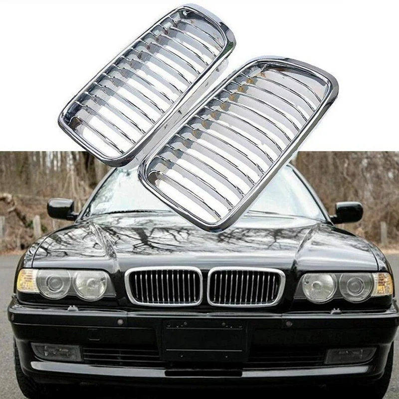 Передняя хромированная решетка для радиатора BMW 7-Series E38 730IL735I725Tds728I750I Sedan 1994-2001, передняя решетка для радиатора, установка 1 пара (art.: 3920caa2ac828) - 3920caa2ac828