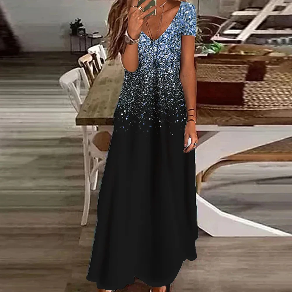 

Женское длинное платье, повседневное элегантное платье макси с цветочной юбкой, модель Y2K на лето, 2023