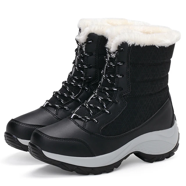 Women Boots Waterproof Winter Shoes 