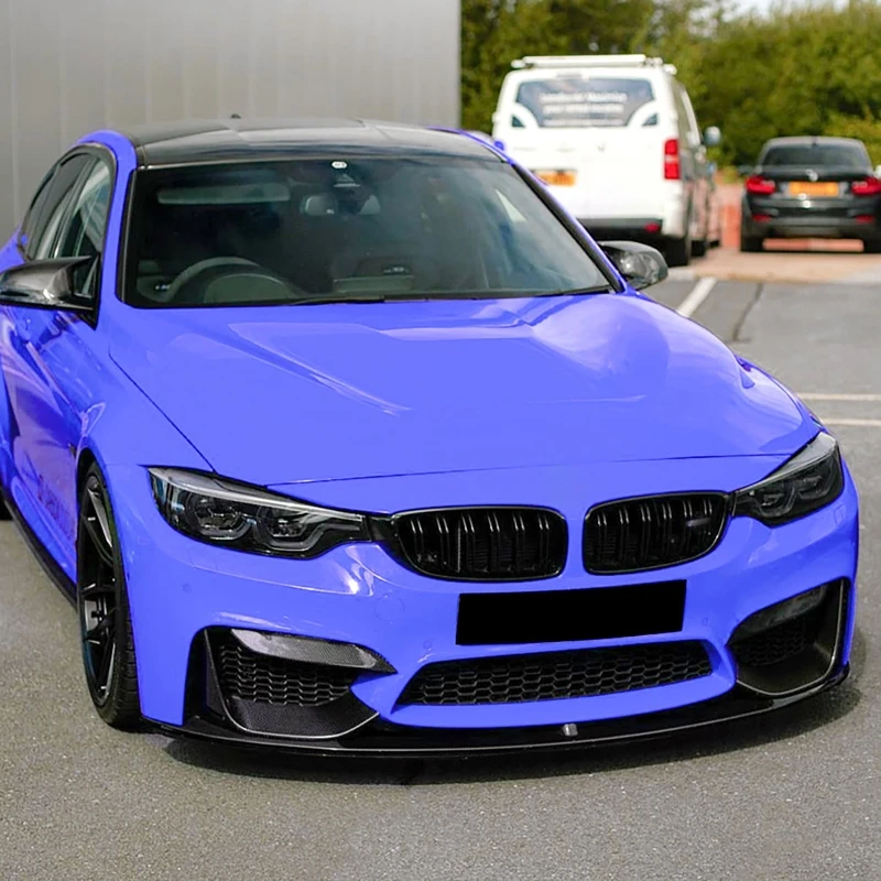 Фото Для BMW 3 4 серии M3 M4 F80 F81 F82 F83 2013-2020 Автомобильный передний бампер, разделитель губ, спойлер, противотуманные фары, рамка для бровей №5