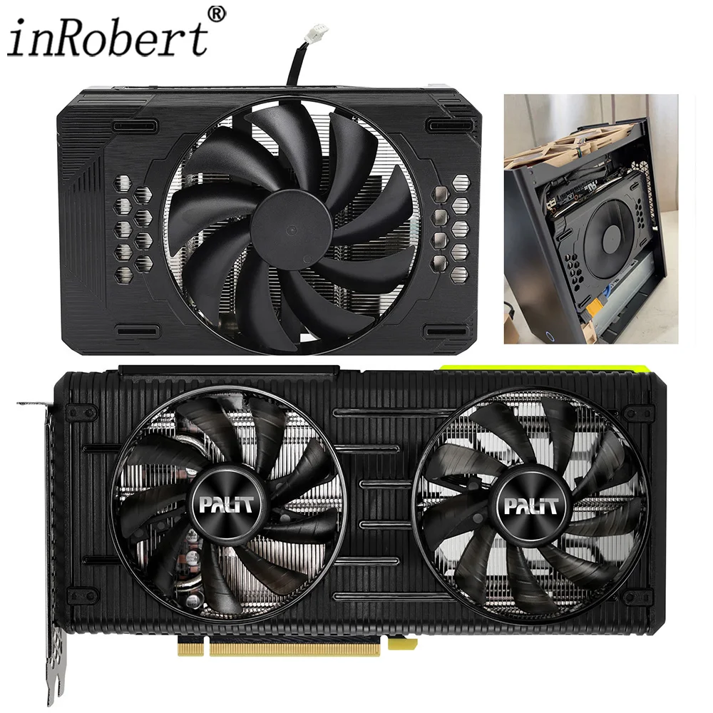 

Для замены видеокарты Palit RTX 3060 Ti, «сделай сам», радиатор с одним вентилятором для шасси ITX