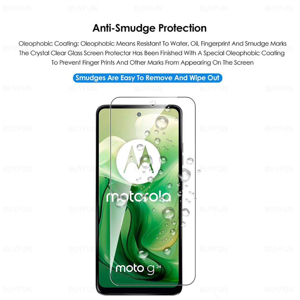8 в 1 закаленное стекло для камеры Motorola Moto G24 Rola MotoG24 Power G 24 24G G24Power 4G Защитная пленка