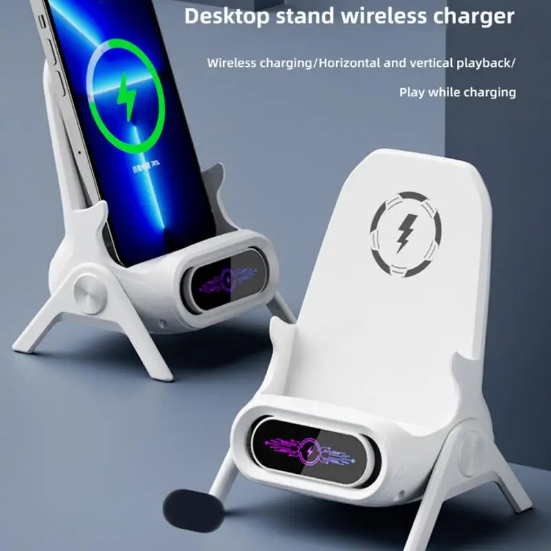 Charger Lazy Chair 15/10w/ 7.5w/5w Abs+pc Wireless Charger Sensitive Induction Automatic Sensing Mobile Wireless Charger Type-c