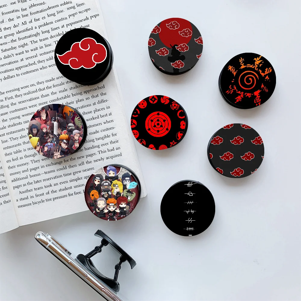 

Akatsuki NARUTO Anime Folding Phone Holder Stand Bracket Surport For iPhone Huawei Redmi Samsung Grip tok Phone Holder Foldable