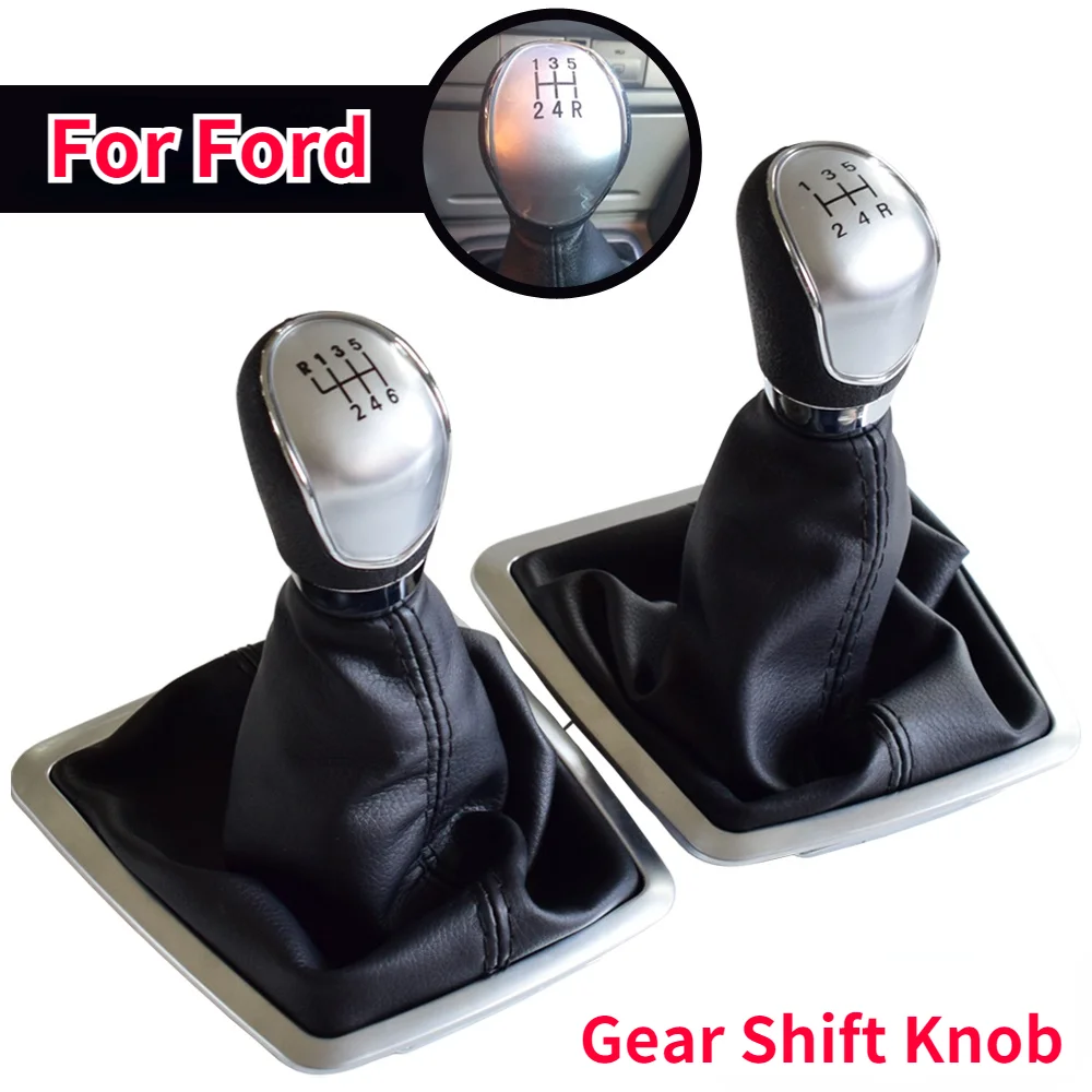 

Fit For Ford Focus 5/6 Speed Gear Shift Knob Lever Gaiter Boot Leather Cover