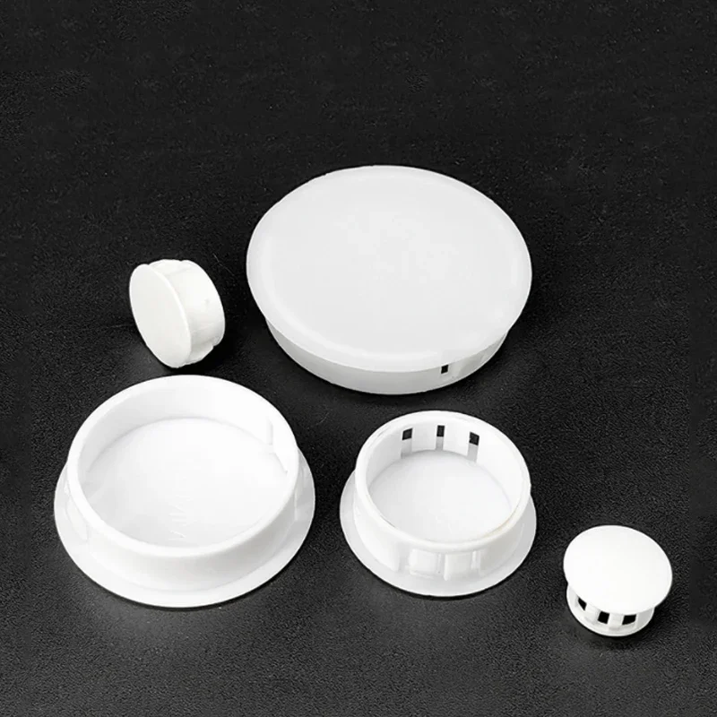 2-50 шт. белые круглые пластиковые заглушки с защелками на отверстиях настенные