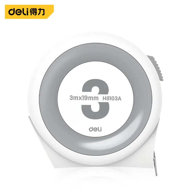 

Deli 3/5 м Рулетка из высокоуглеродистой стали самоблокирующаяся Бытовая цифровая Выдвижная рулетка мерные инструменты для деревообработки