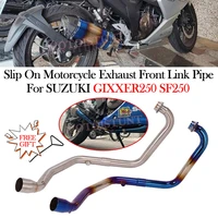 muffler system for suzuki gixxer250 gixxer 250 sf250 motorcycle exhaust modified escape moto modify 51mm front middle link pipe