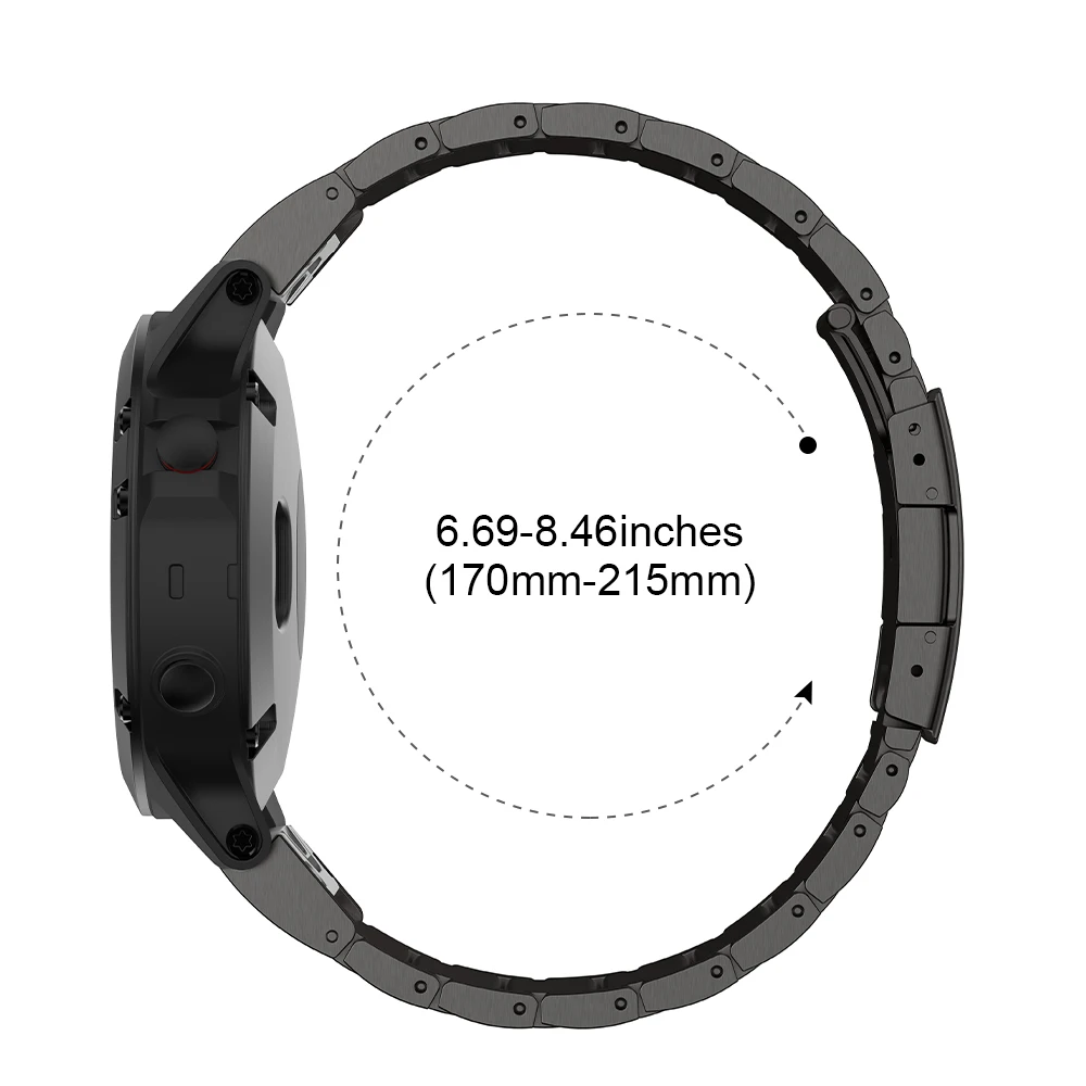 ANBEST ремешок из титанового сплава для Garmin Fenix 5X/5X Plus/ 6X/ 6X Pro /7X 26 мм Смарт-часы