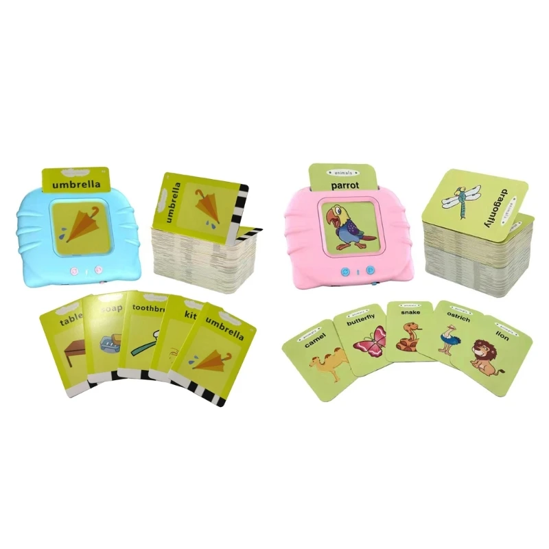 

Kids Educational Learning Talking Cards for Toddlers 224 Words Cards Y55B