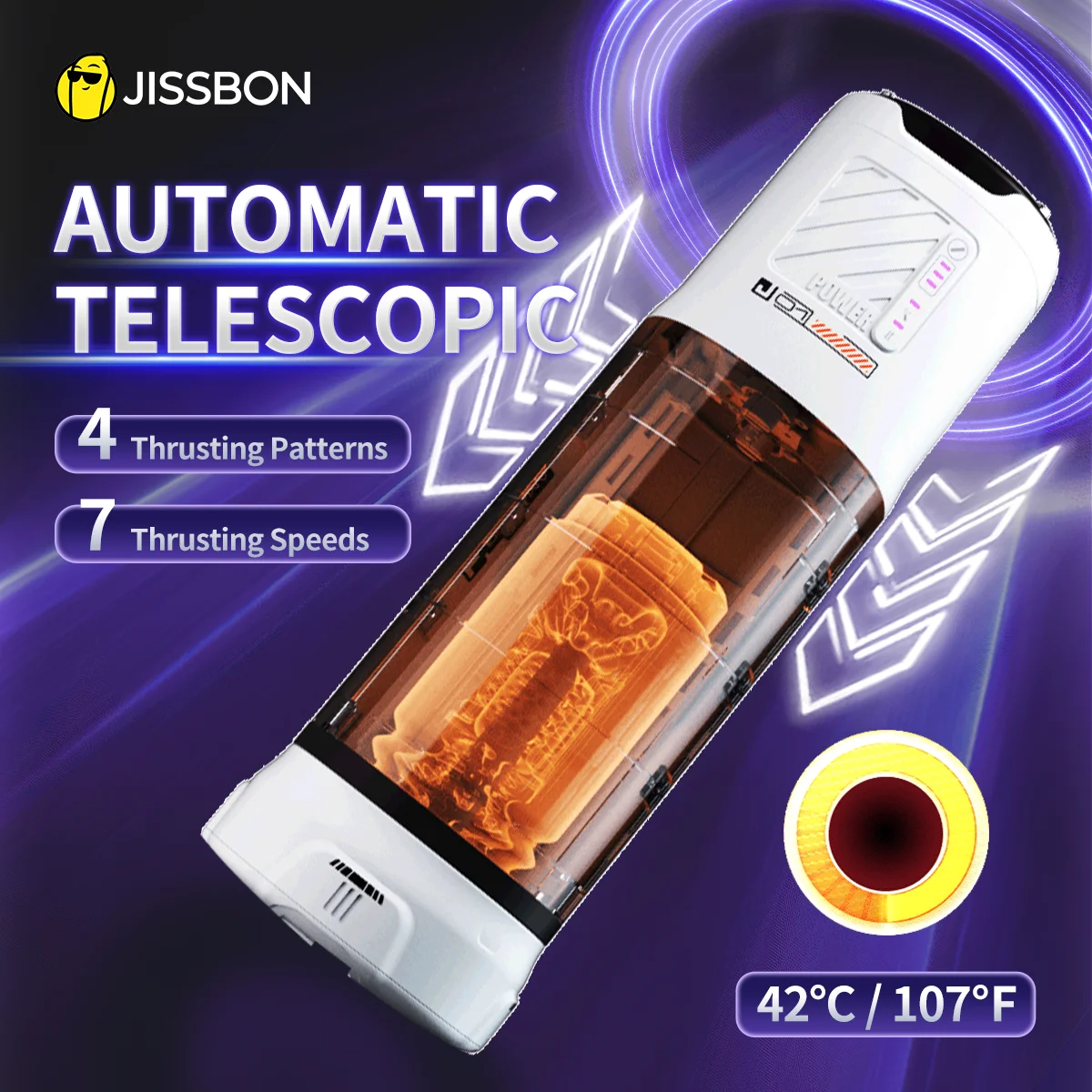 Телескопический мастурбатор Jissbon