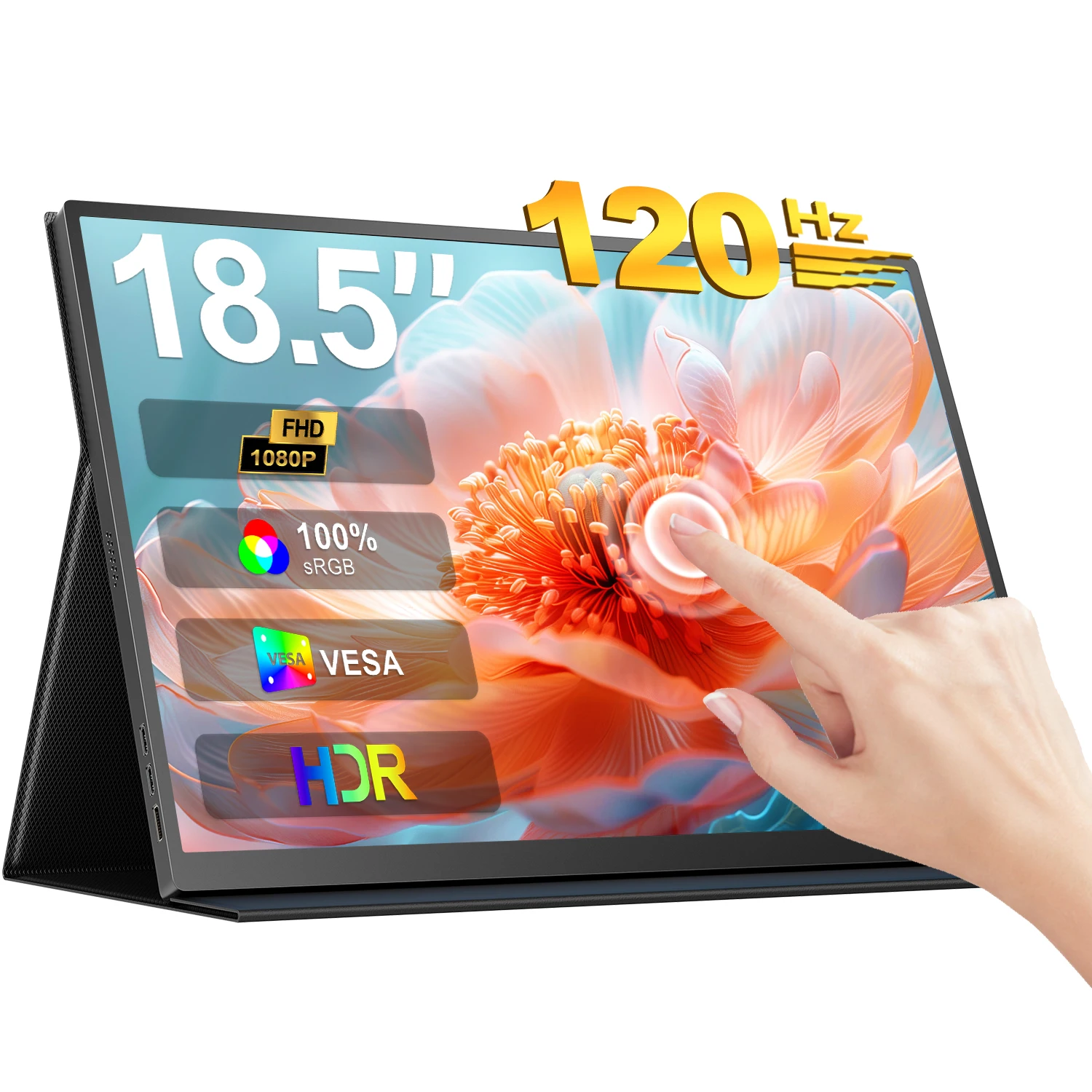 Портативный сенсорный монитор Cdisplay 18 5 дюйма 120 Гц КД/м²