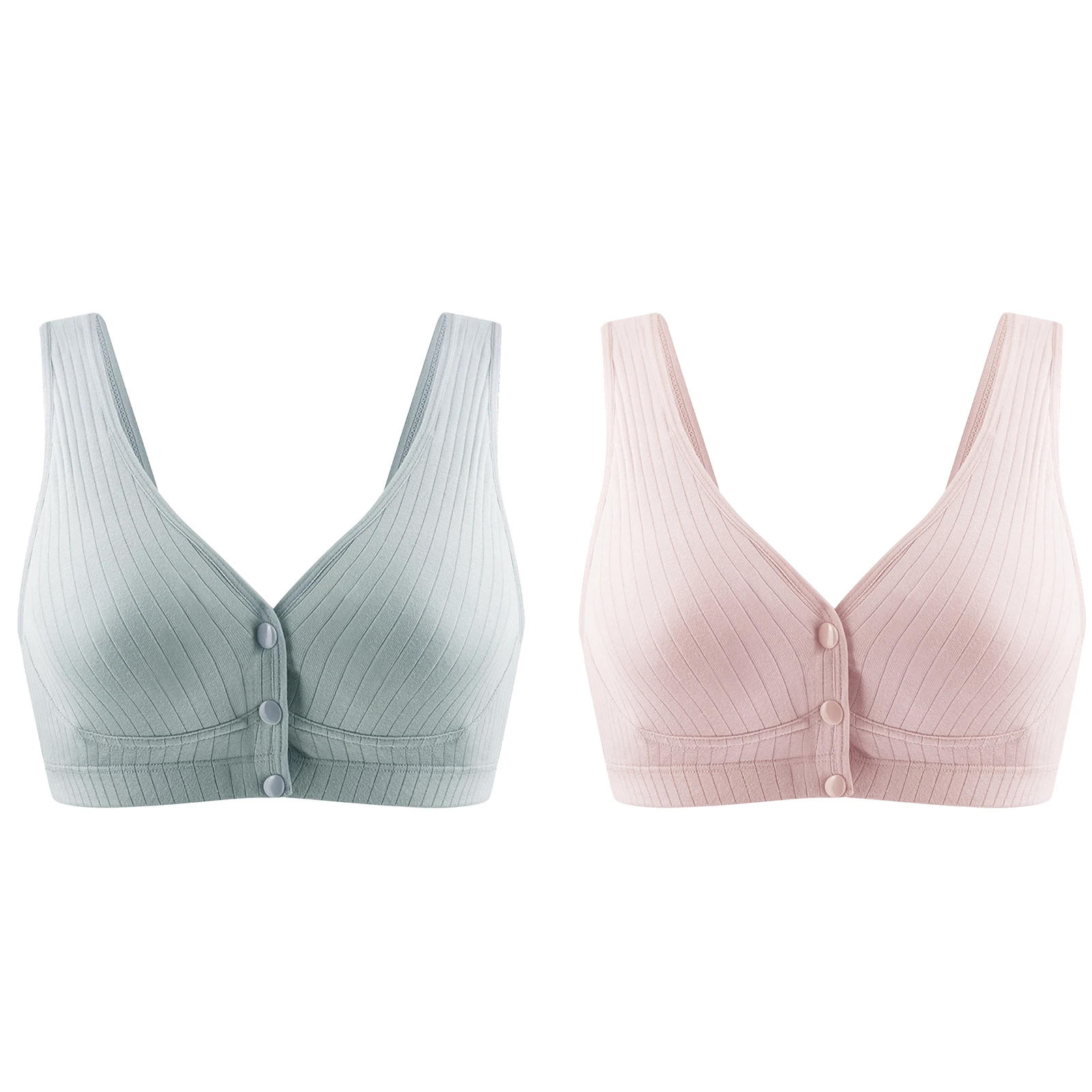 

Women’s Cotton Nursing Bra Seamless Non-Wired Bralette For Pregnancy And Breastfeeding Cotton Breastfeeding Wide Strap