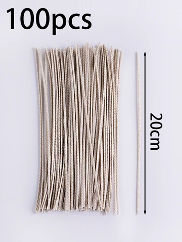100 шт. вощеные хлопковые фитили для свечей UDOCOOL 6/10/15/20 см