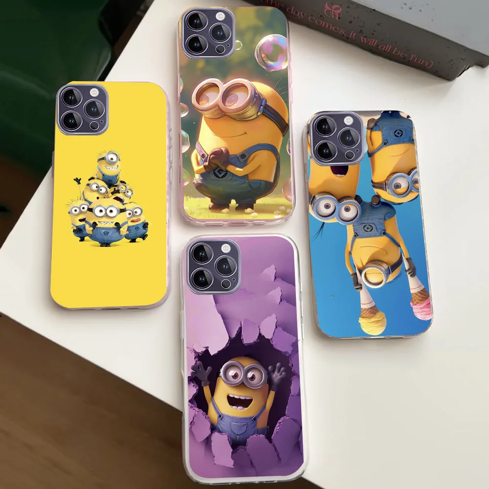 WEA-3 Banana M-Minions Прозрачный гибкий чехол из ТПУ для Moto E4 5 6 7 13 20 22 30 32 40 Z2 Play Plus Power