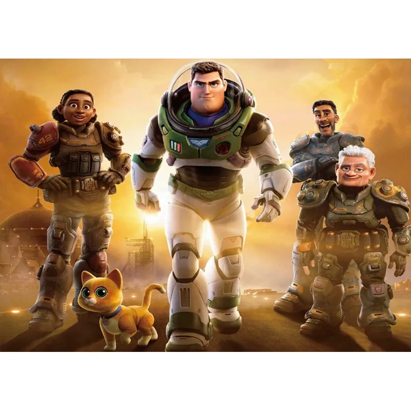 Тканевый фон с темой игрушек героями мультфильмов декор днем рождения