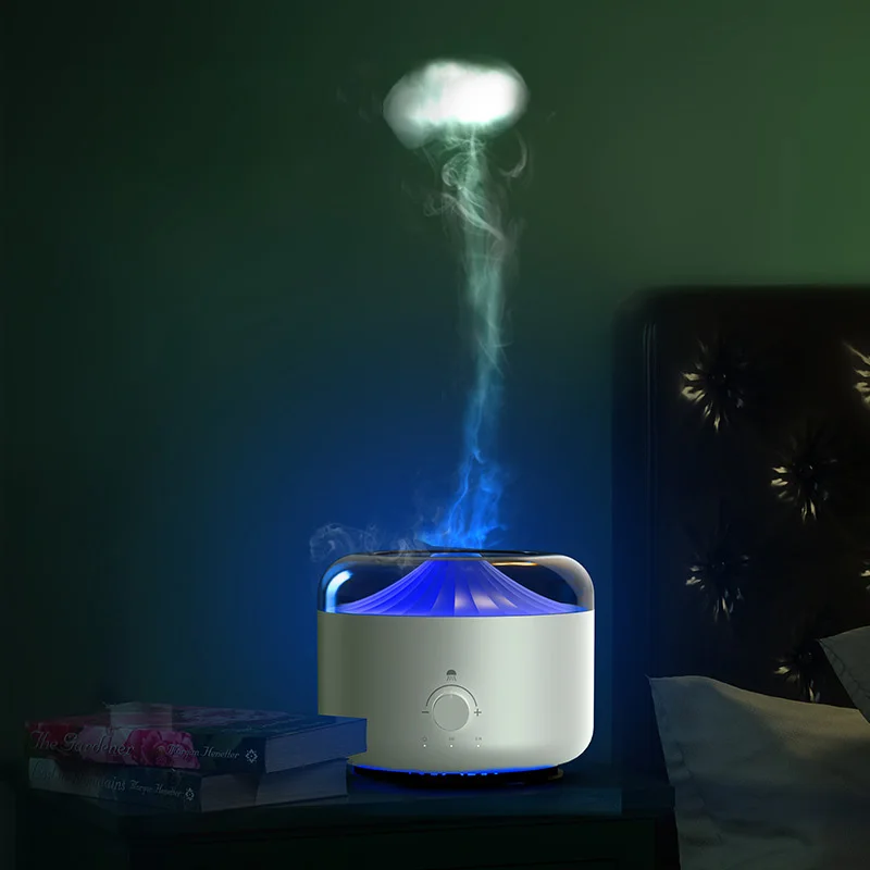 Large Tank 1.3L Essential Oil Aroma Air Humidifier Household Colorful Night Light Diffuser LED Lamp Jellyfish Mist Water Sprayer