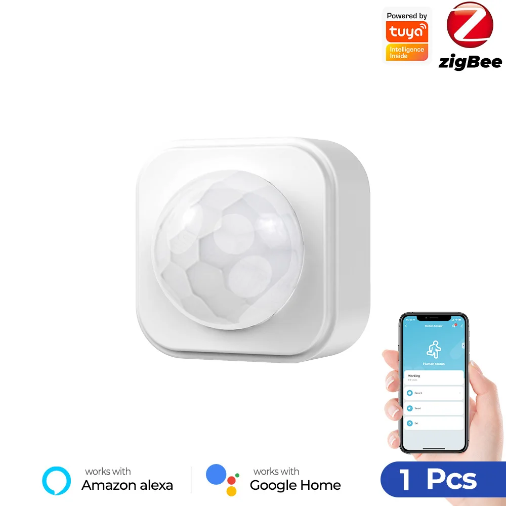 

Tuya Smart Zigbee3.0 PIR датчик движения умный дом инфракрасный детектор человеческого тела безопасность Smart Life работает с Alexa Google Home